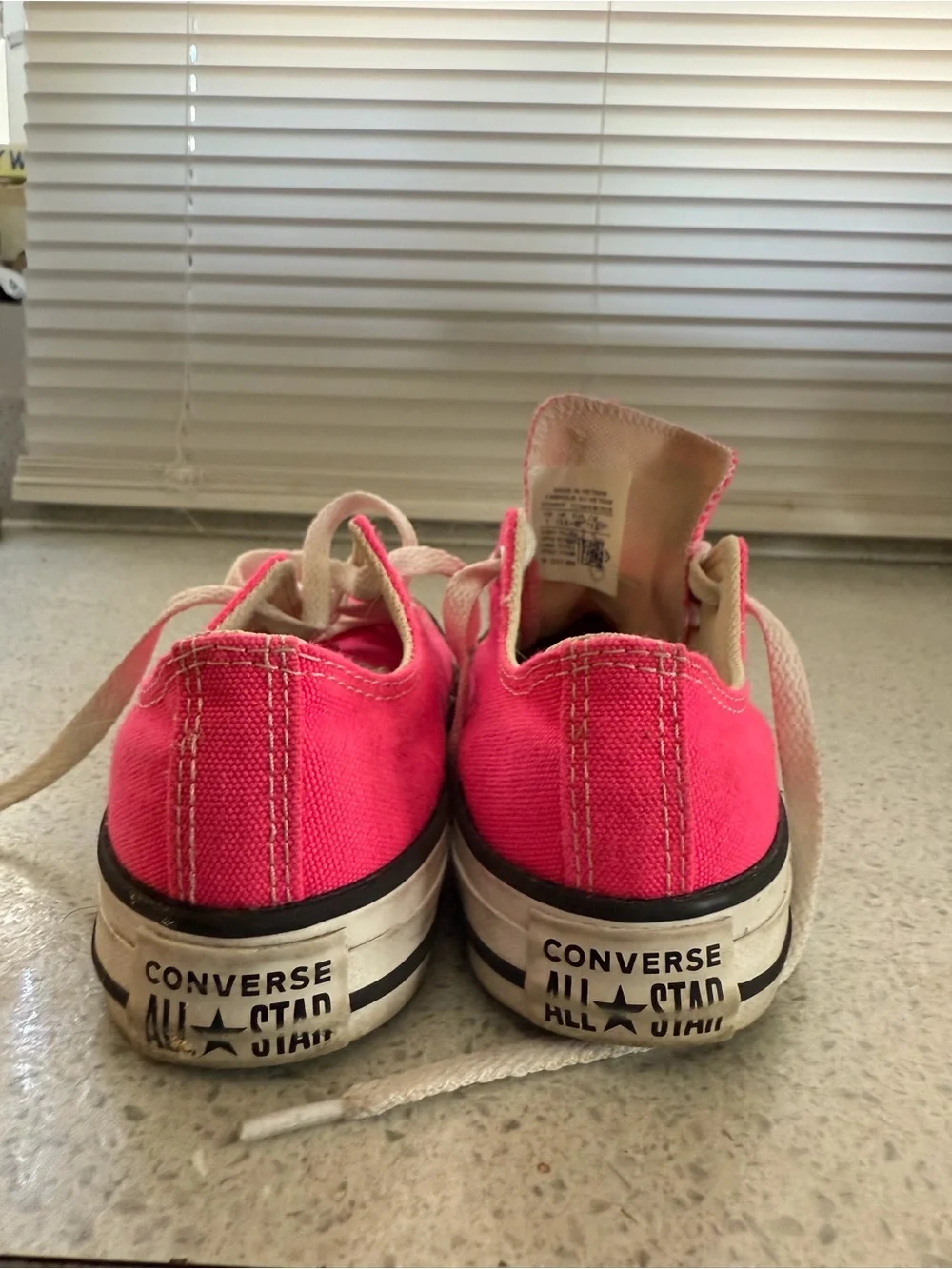 Converse Kids Low Top Canvas Sneakers - Hot Pink